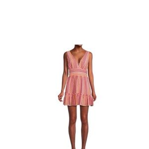 Ramy Brook Foley V-Neck Crochet Mini Dress NWOT XS